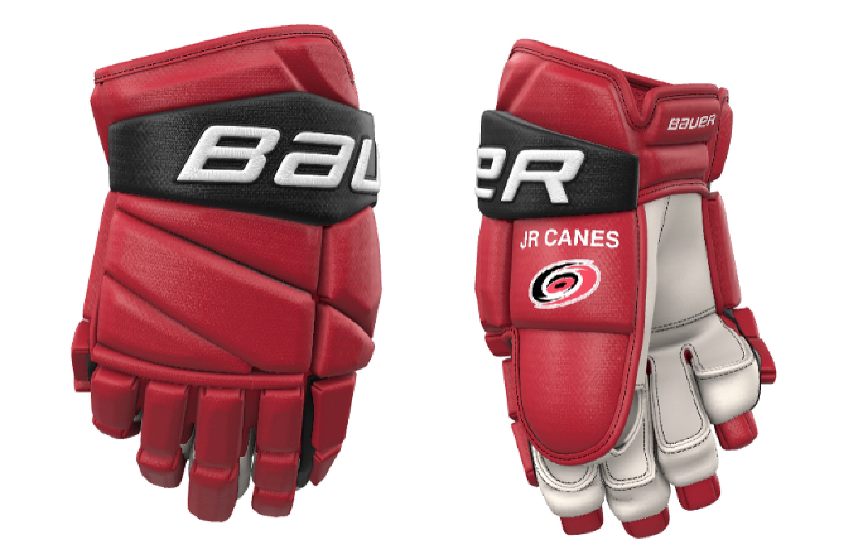 Junior Canes Bauer Vapor Hockey Gloves