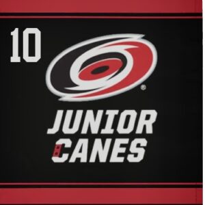 Junior Canes Throw Blanket with Player Number